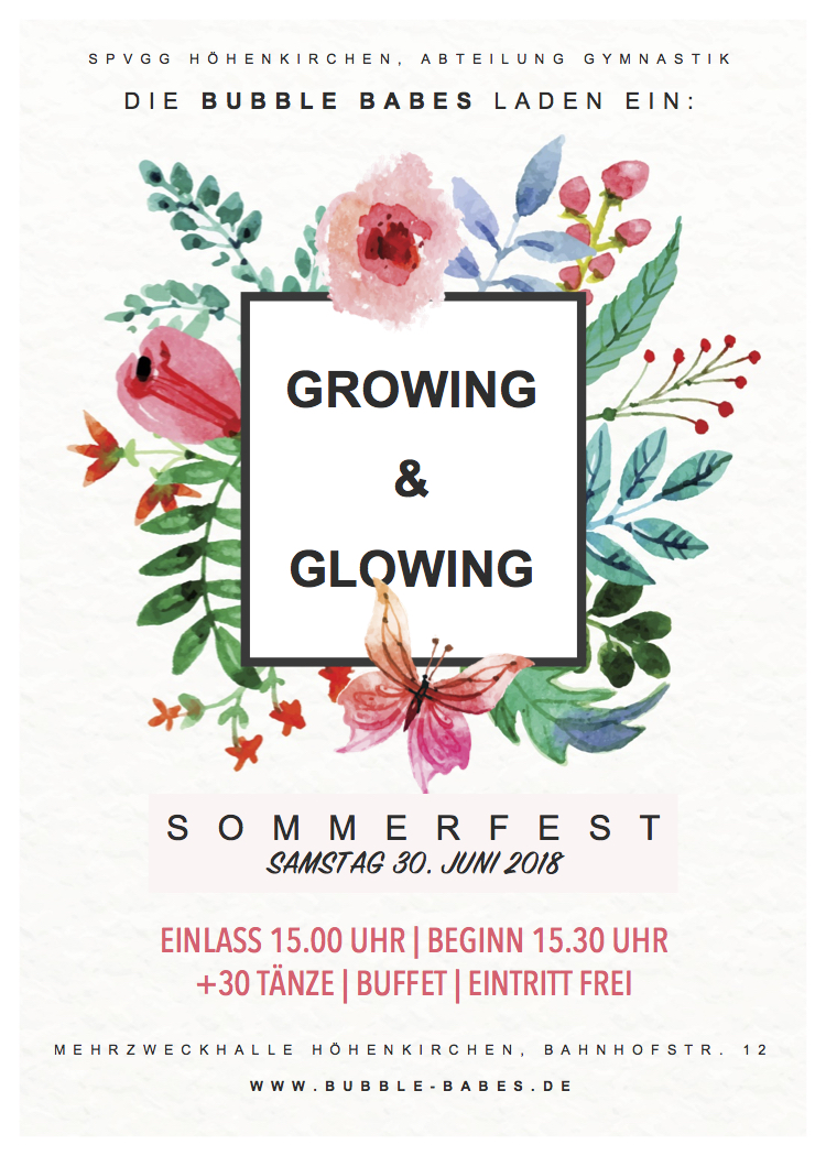 BB Sommerfest Growing & Glowing